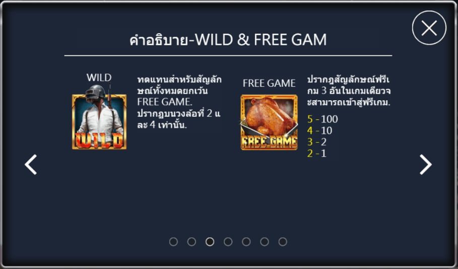 สัญลักษณ์พิเศษและฟีเจอร์โบนัสแจ็คพอตชิกเกนบอม
