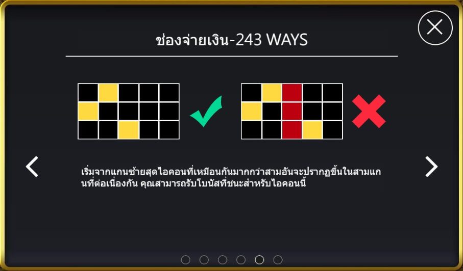 เส้นเพย์ไลน์ที่ชนะเดิมพันจูล่งไร้เทียมทาน