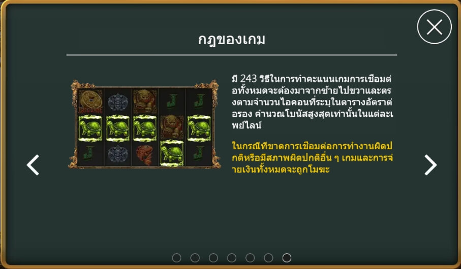 คำอธิบายเกี่ยวกับการเล่นเกม 5สัตว์เดรัจฉาน