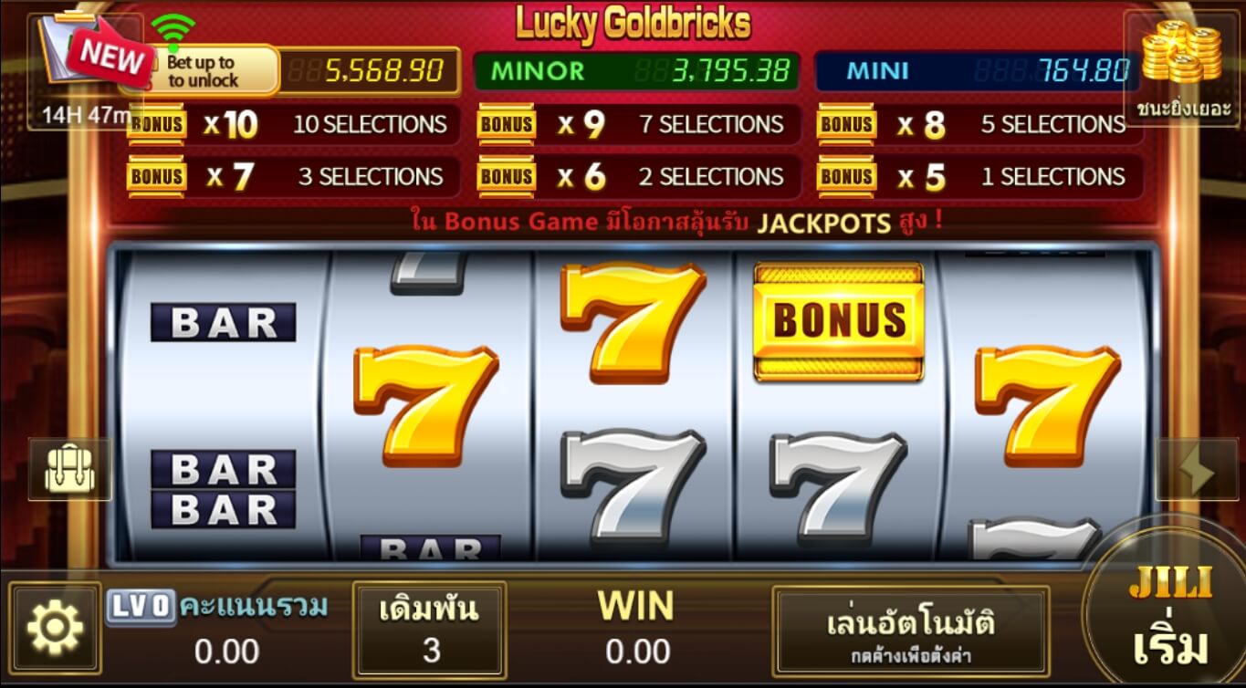 Lucky Goldbricks ทางเข้า Superslot Wallet