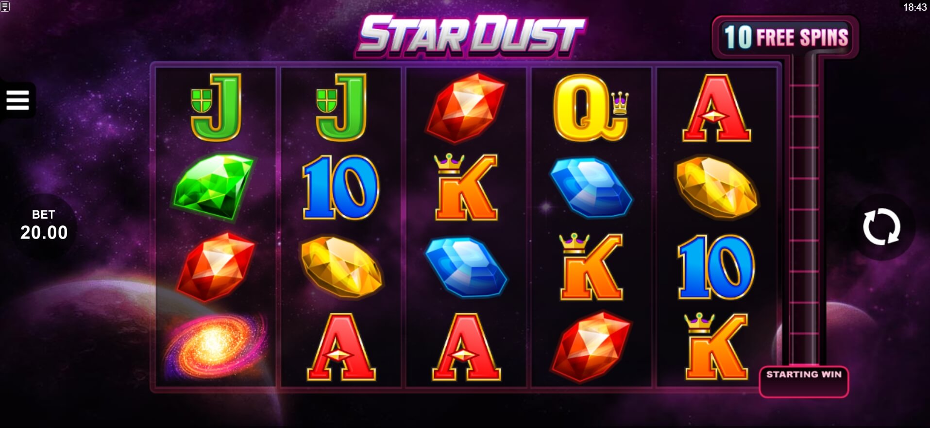Star Dust Microgaming ทางเข้า Superslot Wallet
