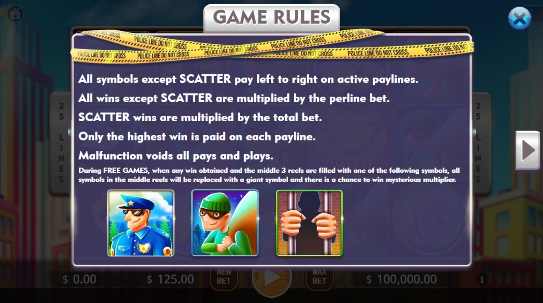 Catch The Thief ค่ายสล็อต KA Gaming เว็บ Superslot