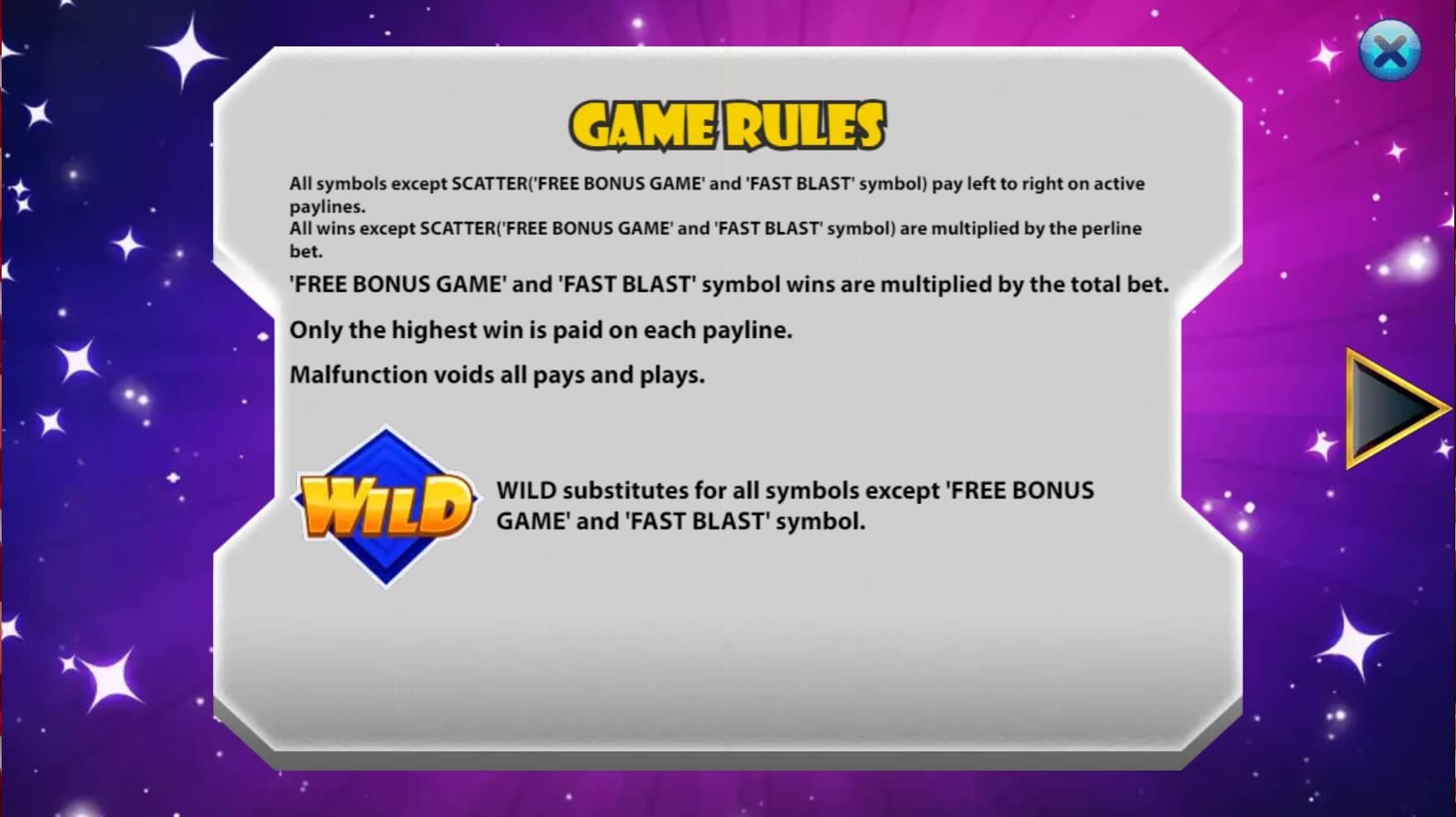 Fast Blast ค่ายสล็อต KA Gaming เว็บ Superslot