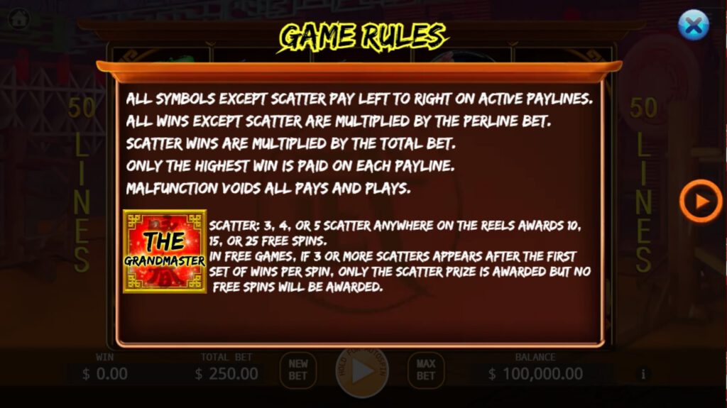 The Grandmaster ค่ายสล็อต KA Gaming เว็บ Superslot