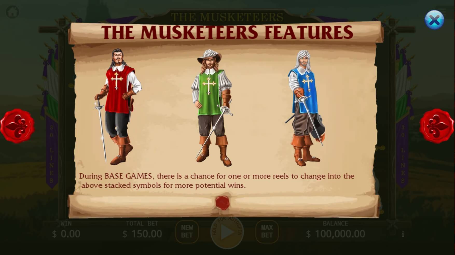 สมัคร สล็อต ka The Musketeers Slots ทดลองเล่น Superslot เว็บตรง