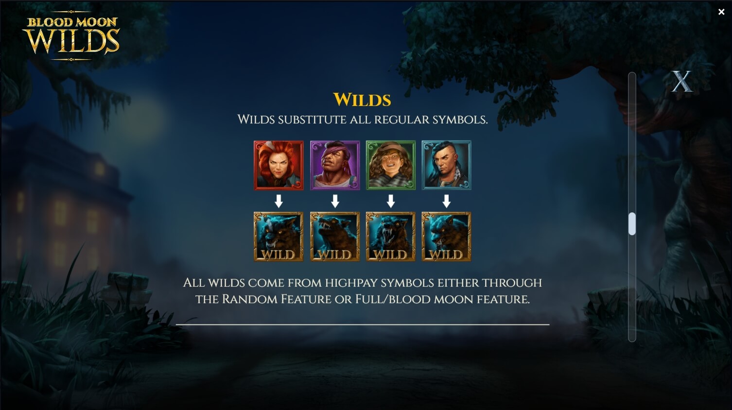 Blood Moon Wilds สล็อตค่าย yggdrasil
