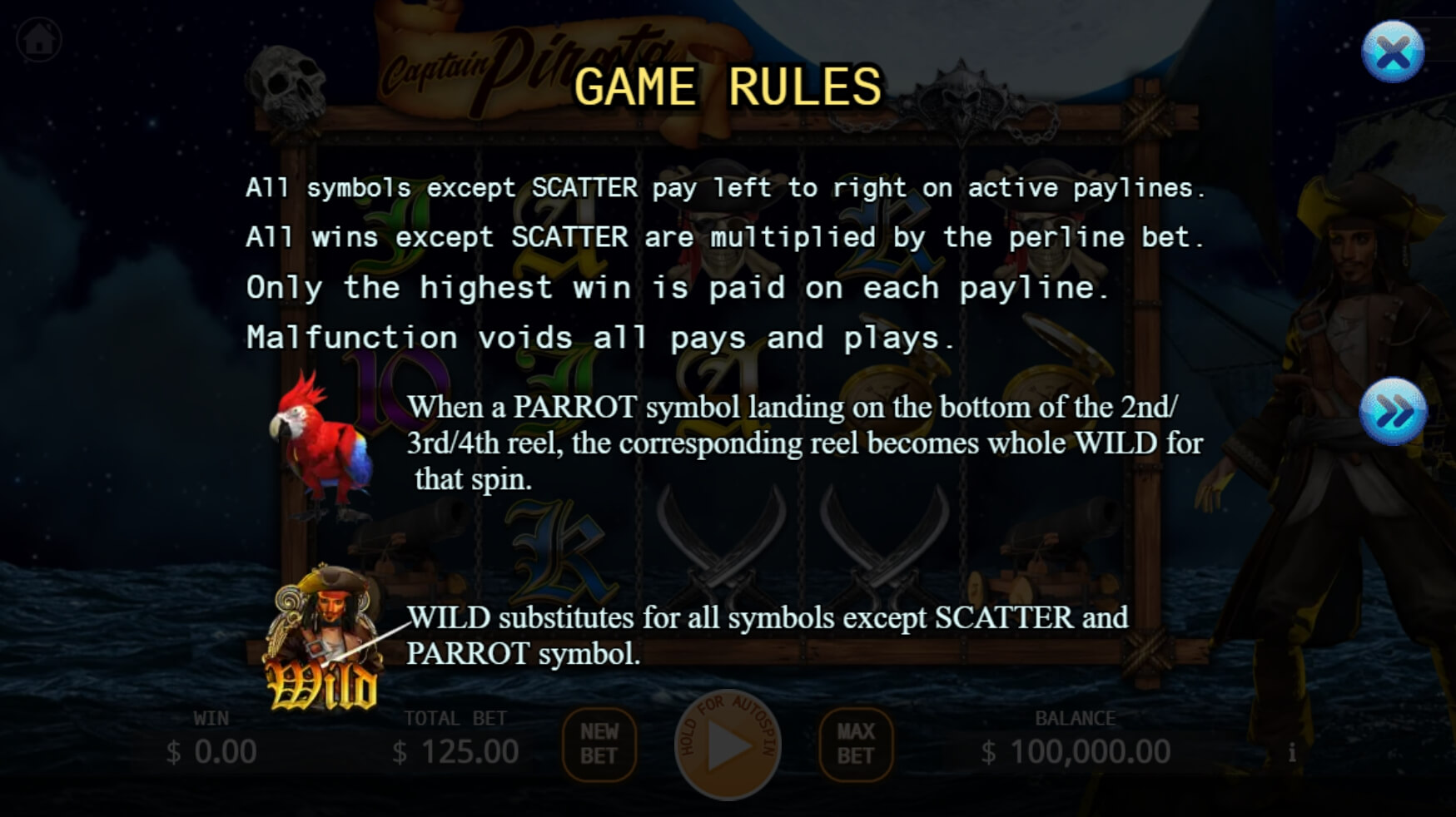 Captain Pirate ค่ายสล็อต KA Gaming เว็บ Superslot