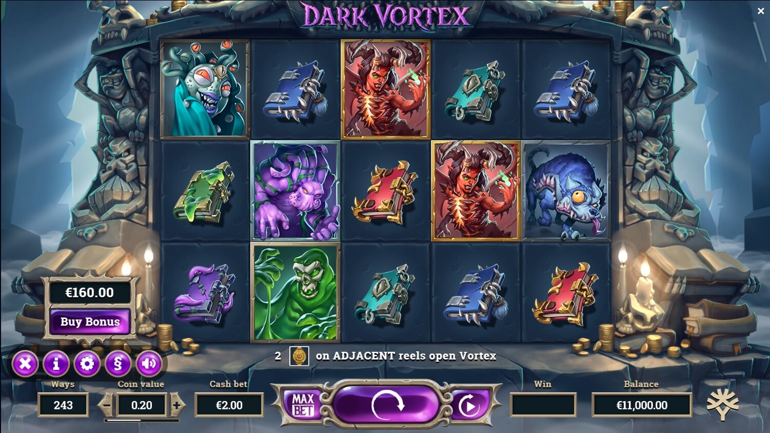 Dark Vortex ทดลองเล่นสล็อต yggdrasil
