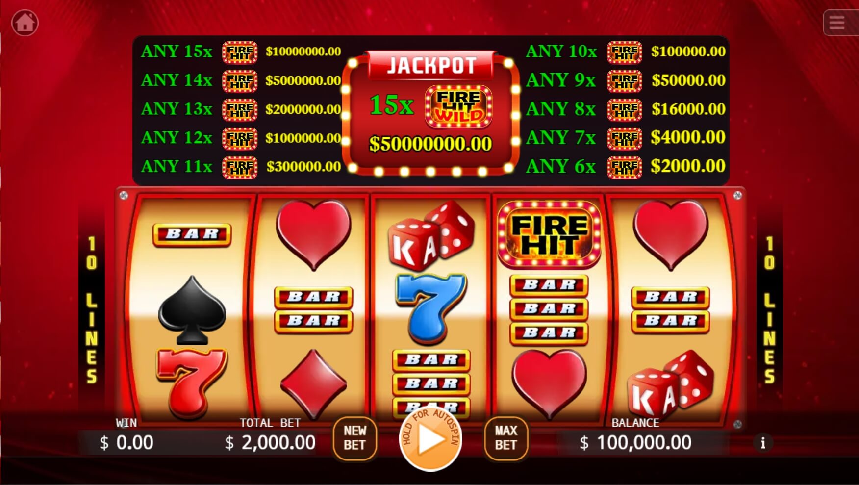 Fire Hit ค่าย KA Gaming เว็บ Superslot