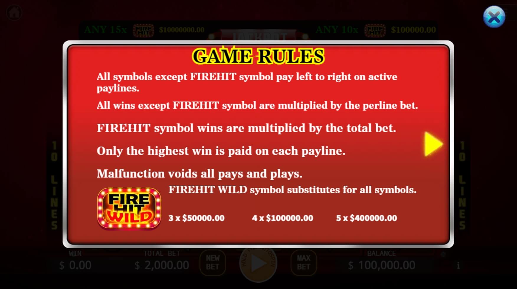 Fire Hit ค่ายสล็อต KA Gaming เว็บ Superslot