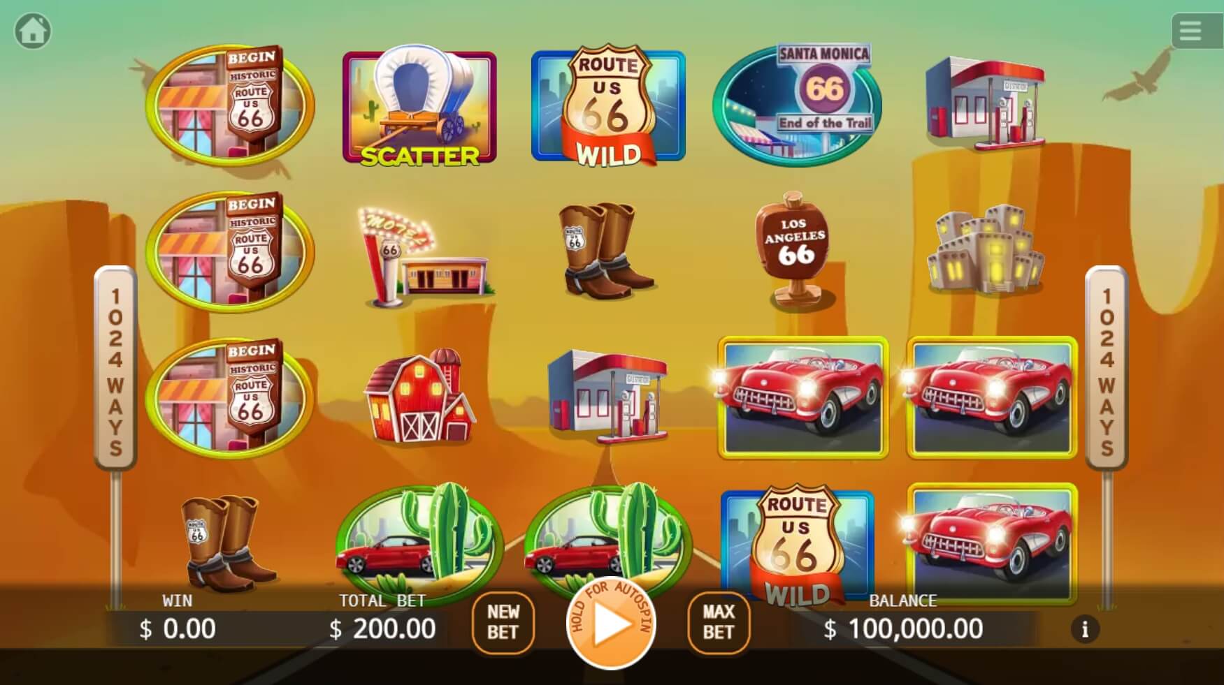 Route 66 ค่าย KA Gaming เว็บ Superslot