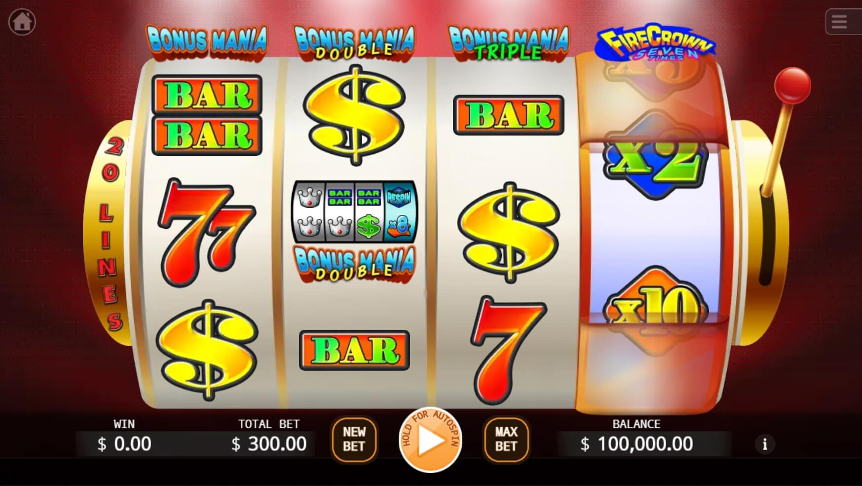 Super Bonus Mania ค่าย KA Gaming เว็บ Superslot