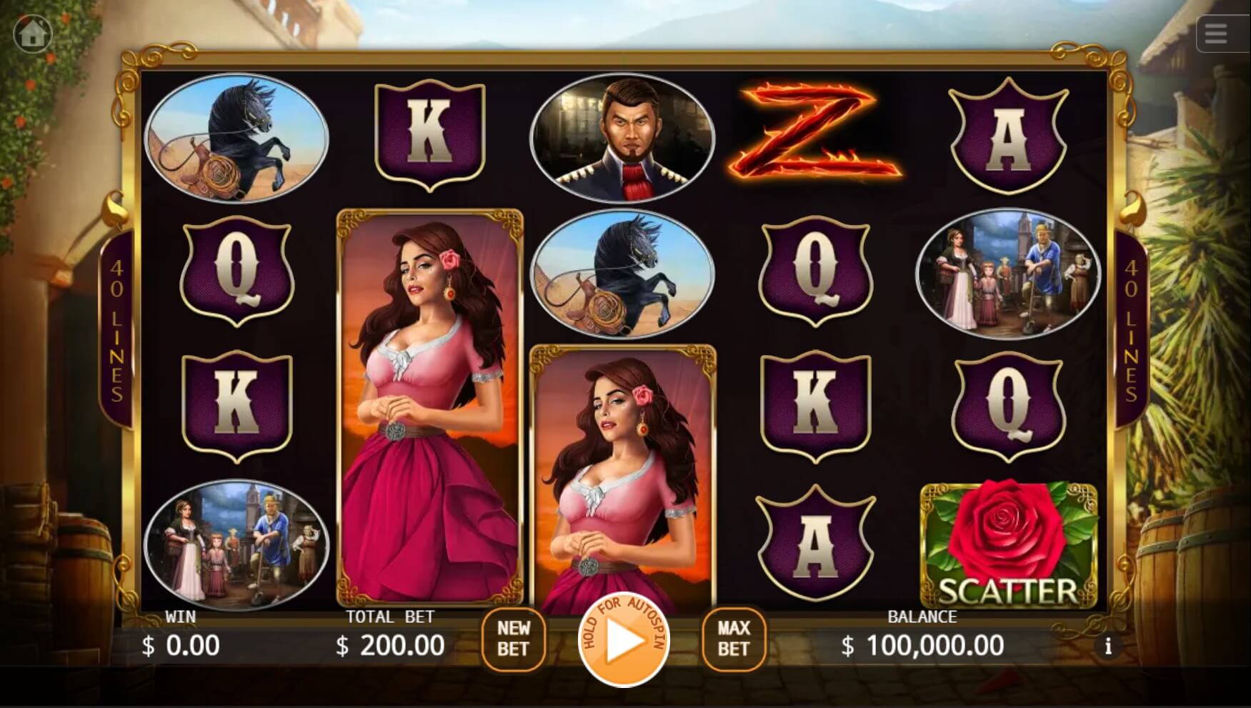 The Mask of Zorro ค่าย KA Gaming เว็บ Superslot