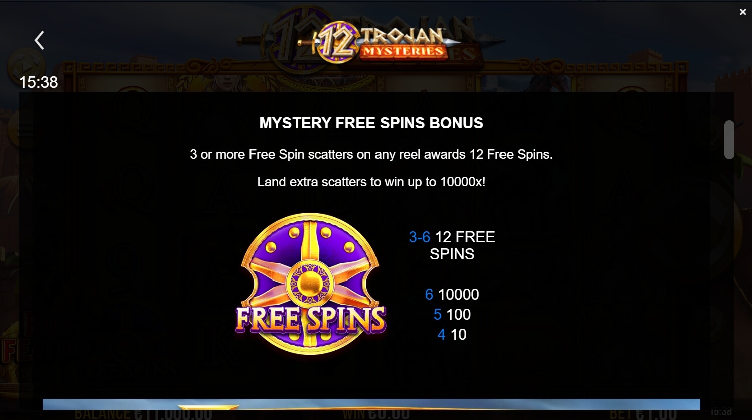 12 Trojan Mysteries สล็อตค่าย yggdrasil