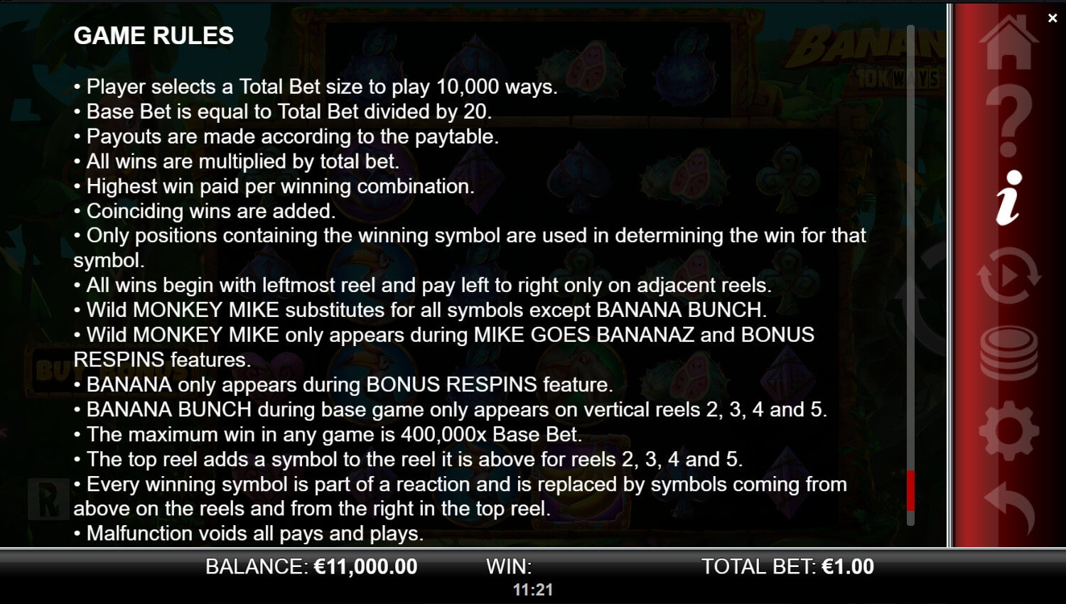 Bananaz 10K Ways สล็อตค่าย yggdrasil Yggdrasil game