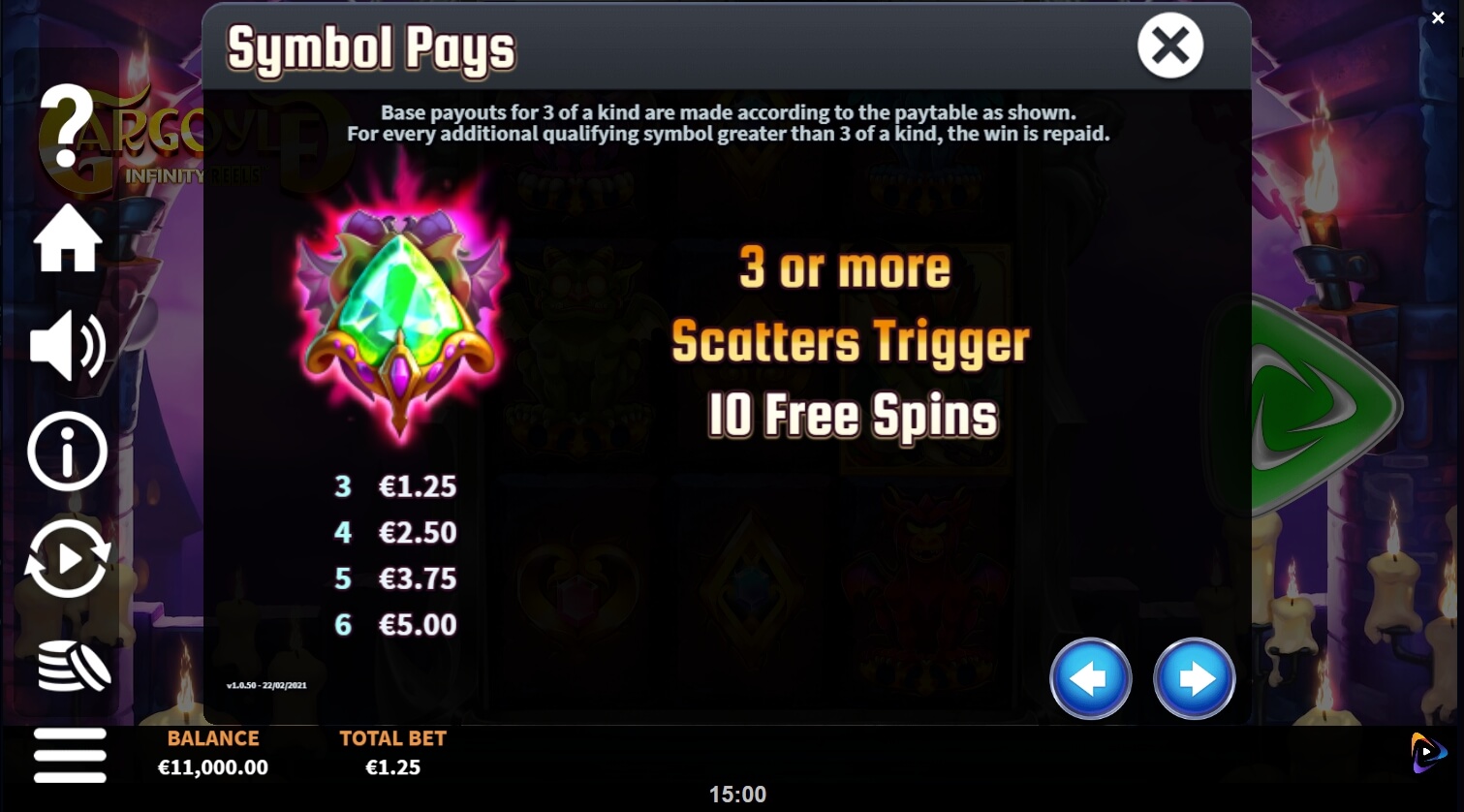 Gargoyle Infinity Reels Yggdrasil slot demo