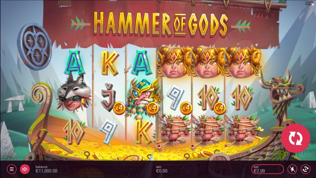 Hammer of Gods ทดลองเล่นสล็อต yggdrasil