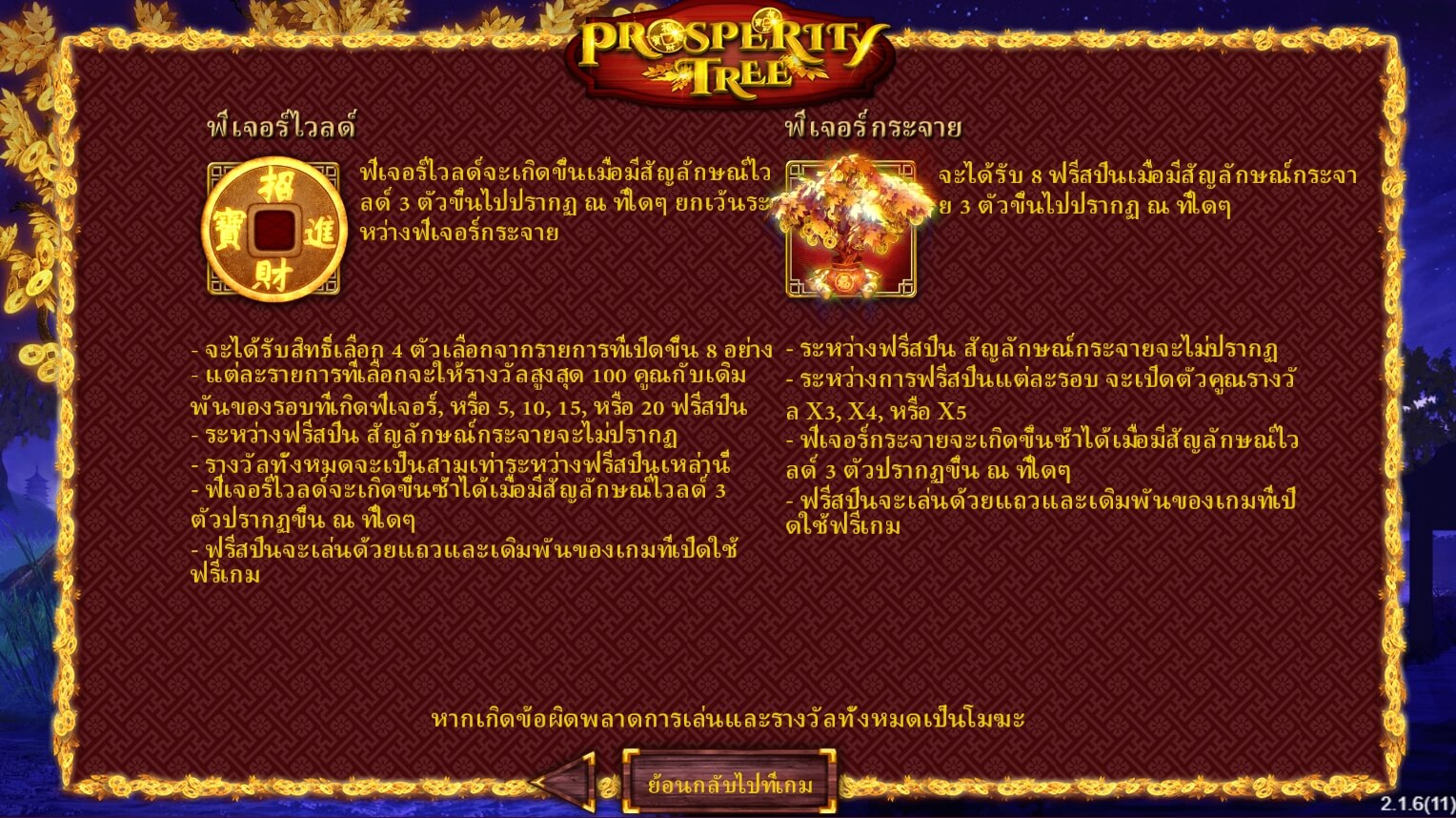 Prosperity Tree ซุปเปอร์สล็อตเครดิตฟรี Superslot Game
