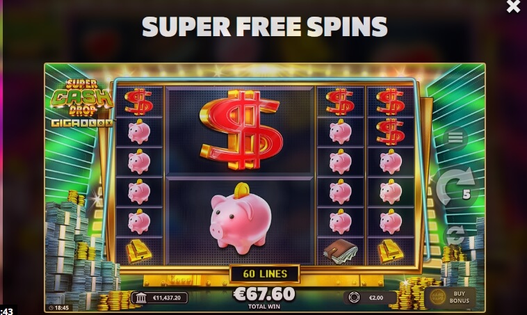 Super Cash Drop Gigablo สล็อต Yggdrasil slot