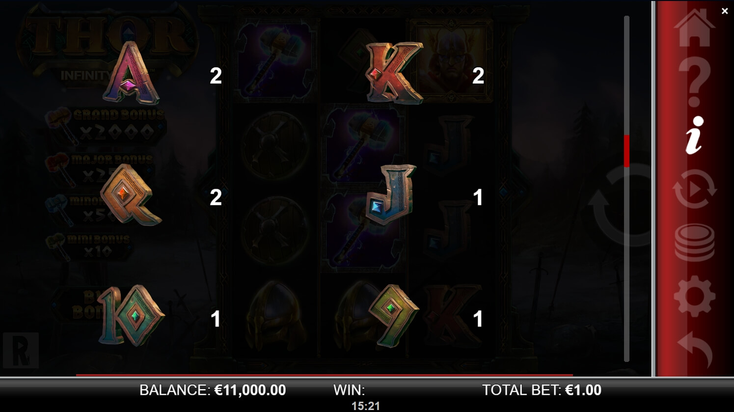 Thor Infinity Reels Yggdrasil slot demo