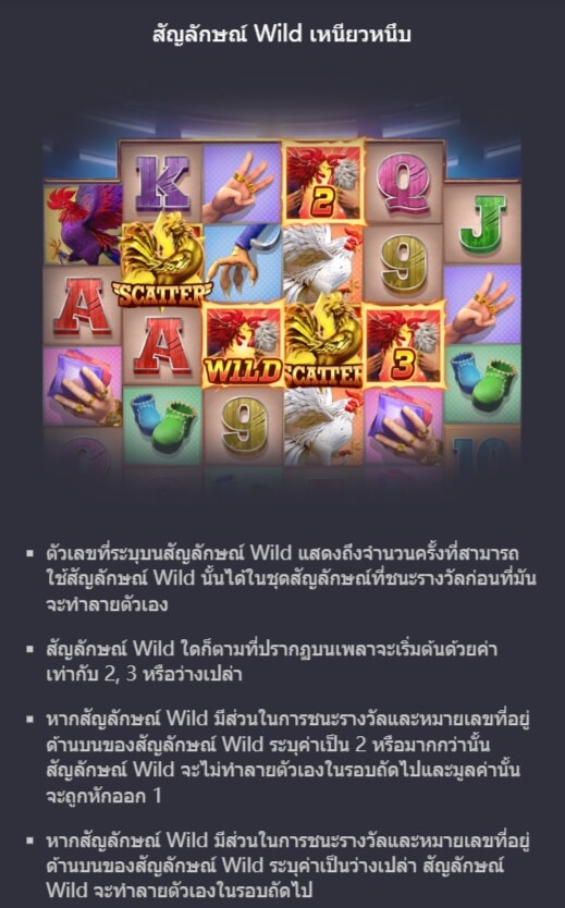 Rooster Rumble พีจีสล็อต SUPERSLOT
