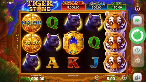 Tiger Stone Hold and Win กฎกติกาการเล่นสล็อต BNG Slot