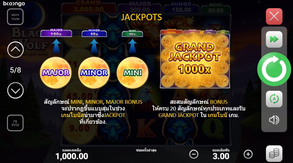 Black Wolf Hold And Win Boongo superslot แจกเครดิตฟรี