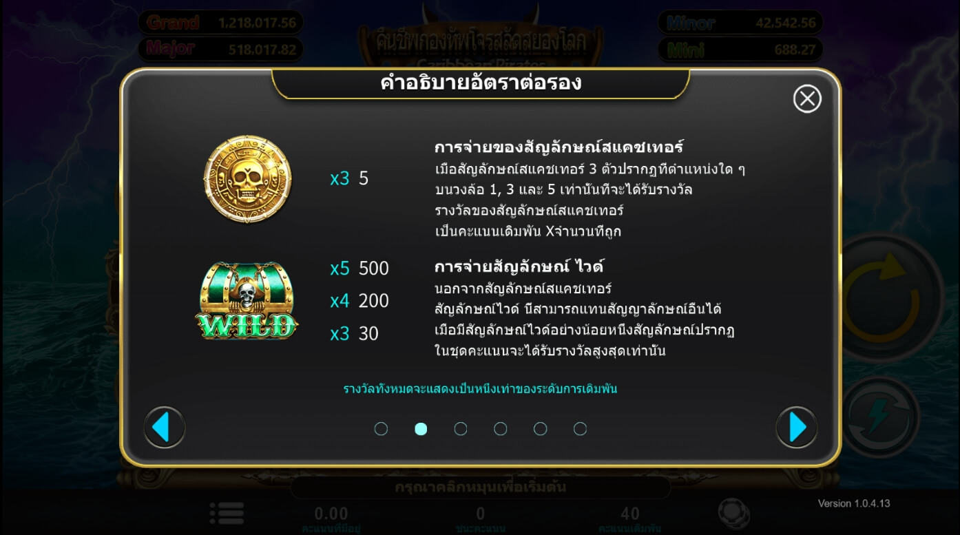 Caribbean Pirates ค่าย i8 Games Slot สมัคร Superslot