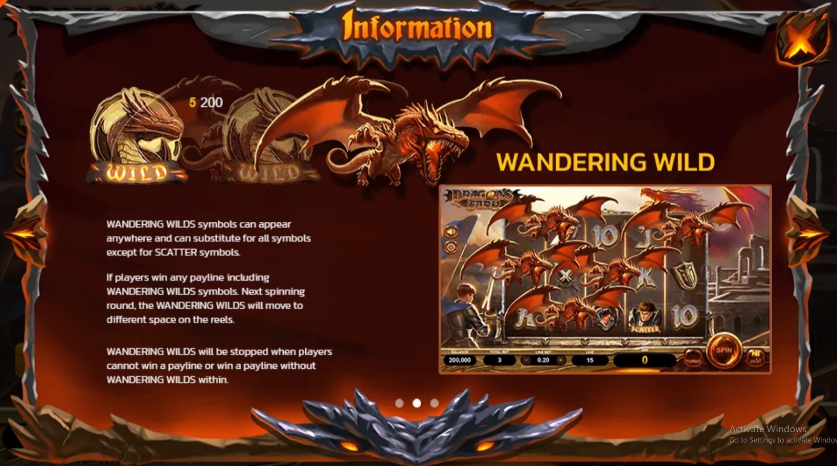 Dragon's Fury สัญลักษณ์พิเศษของ ดราก้อน ฟูรี่ ทางเข้า SPINIX