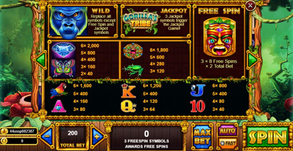 Gorilla's Tribe LIVE22 Superslot ทดลองเล่น