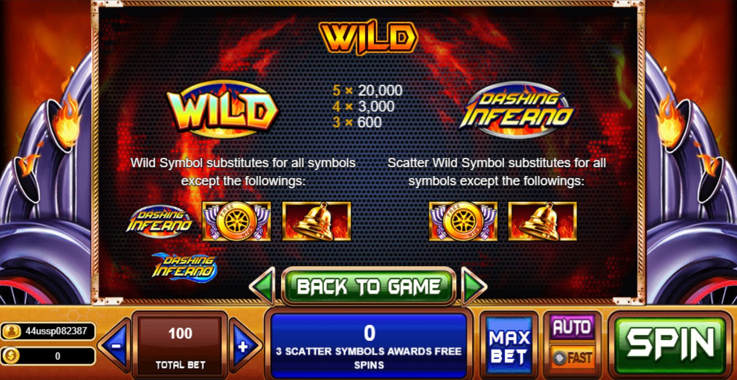 Dashing Inferno LIVE22 Superslot เว็บตรง