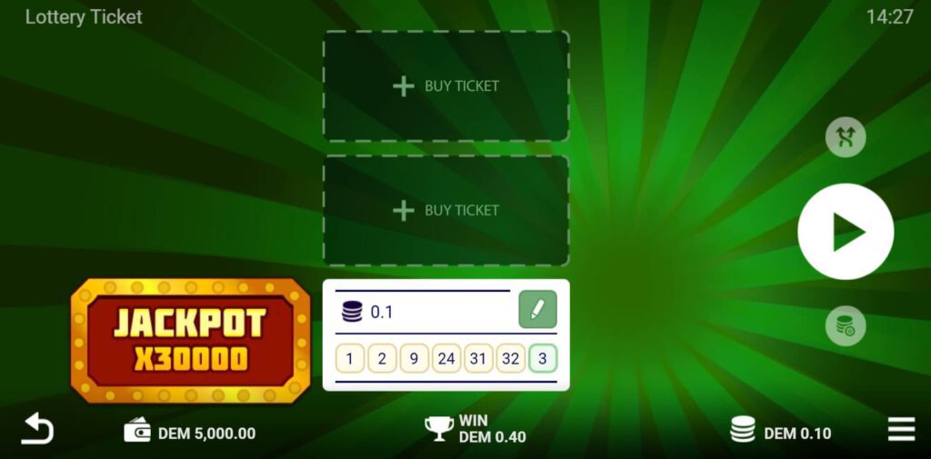 Lottery Ticket Evoplay superslot เครดิตฟรี 50