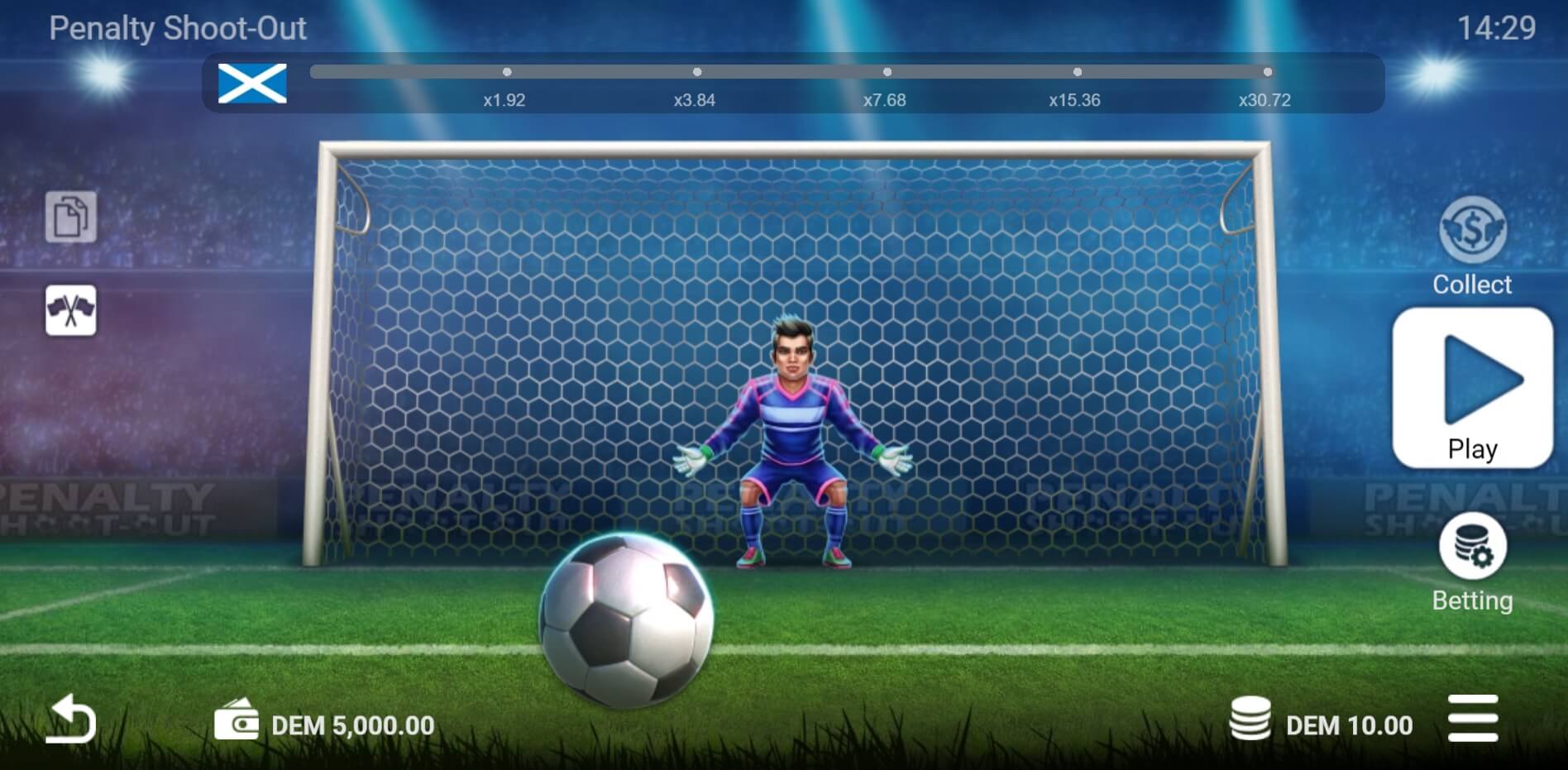 Penalty Shoot-out Evoplay superslot เครดิตฟรี 50