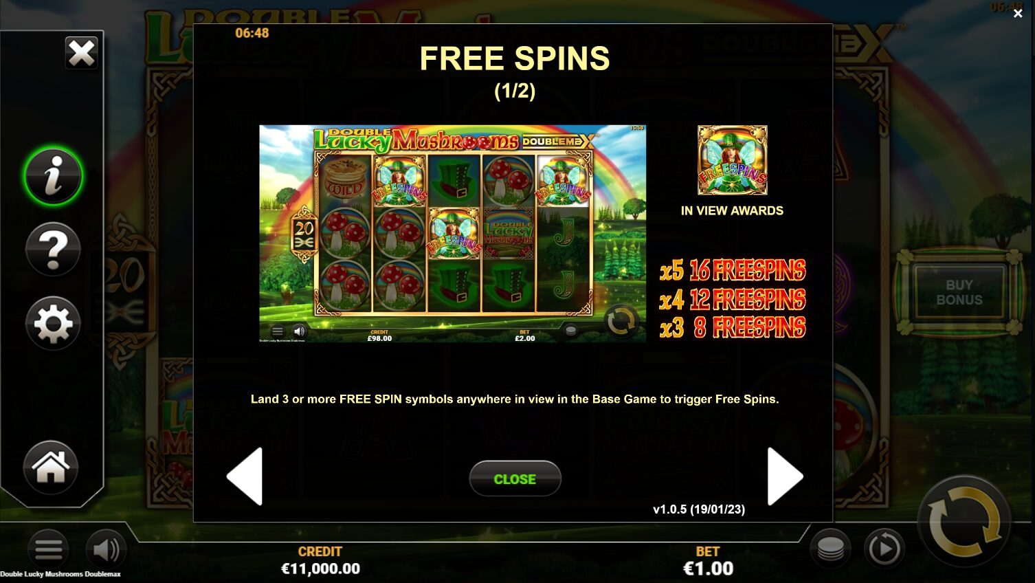 Double Lucky Mushrooms DoubleMax สล็อตค่าย Yggdrasil game