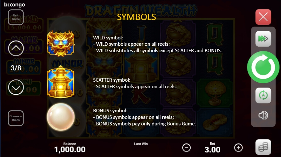 Dragon Wealth Hold and Win Boongo Superslot ฟรี 50