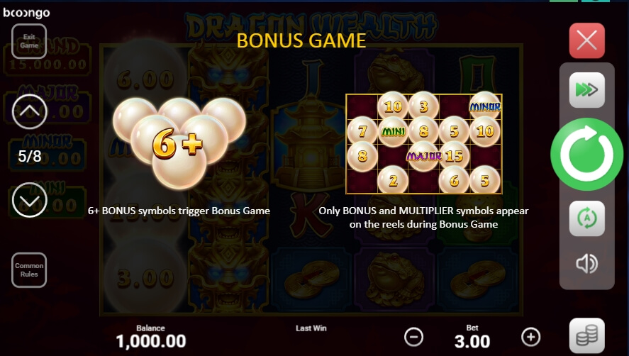 Dragon Wealth Hold and Win Boongo Superslot247