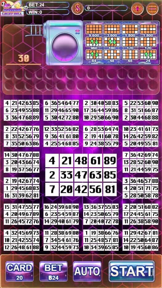 E-Bingo Lucky Ball ทดลองเล่น ALLWAYSPIN ค่าย superslot 777