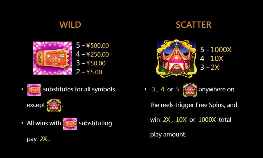 Ecstatic Circus สล็อต cq9 แตกง่าย superslot 777