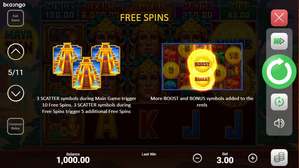 Maya Sun Hold And Win Boongo Superslot ทดลองเล่น