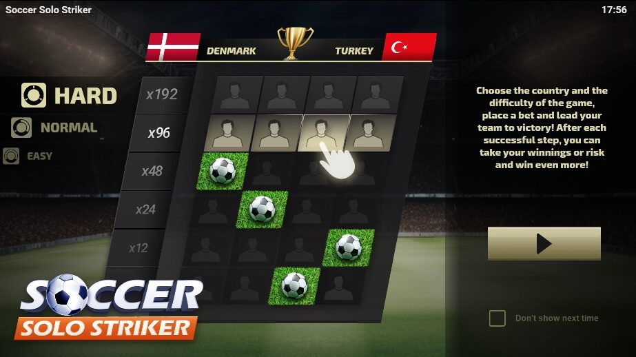 Soccer Solo Striker Evoplay Superslot เครดิตฟรี