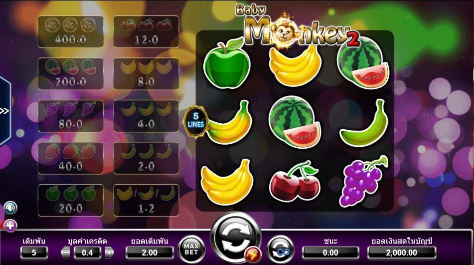 Baby Monkey 2 AMEBA SLOT superslot เครดิตฟรีล่าสุด
