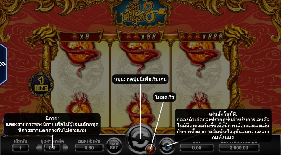 Dragon 8 Ameba Slot ซุปเปอร์สล็อต 777