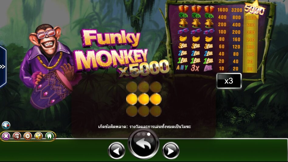 Funky Monkey Super Ameba Slot ซุปเปอร์สล็อต 777
