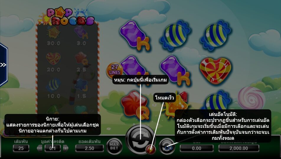 Pop Rock Ameba Slot ซุปเปอร์สล็อต 777