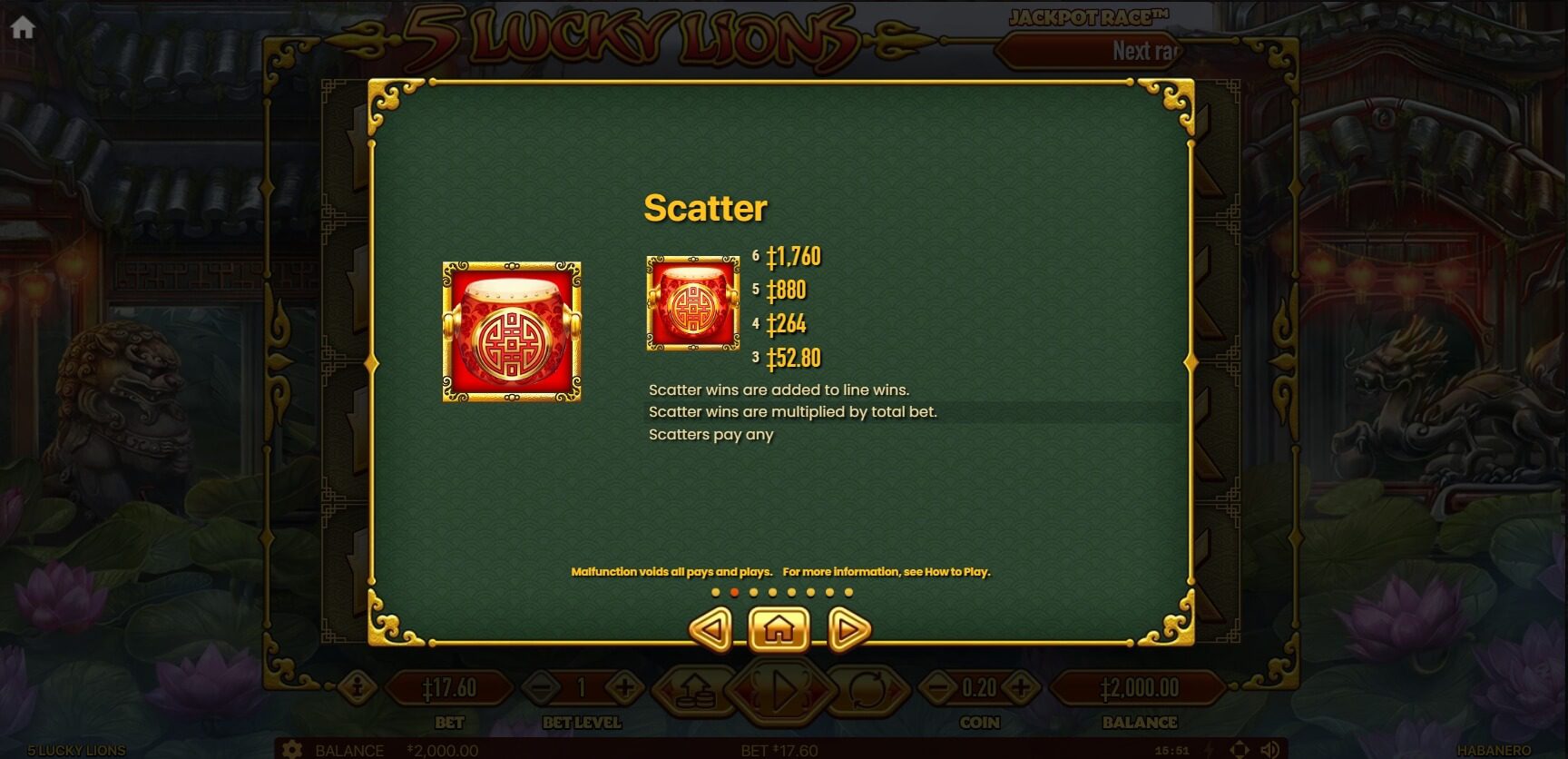5 LUCKY LIONS Habanero Slot ติดต่อ Superslot