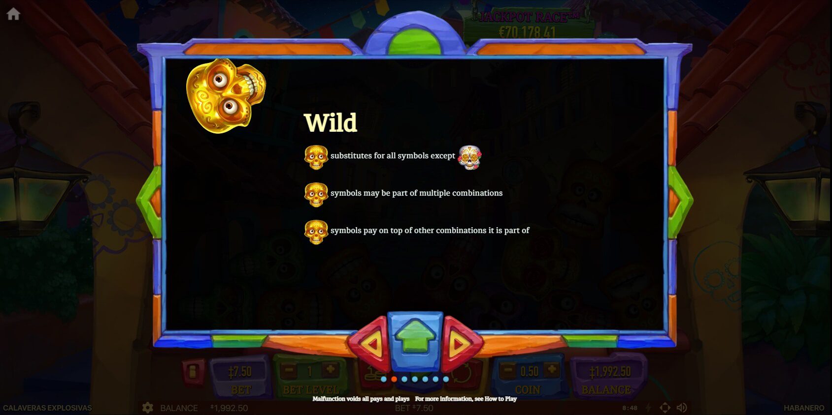 CALAVERAS EXPLOSIVAS Habanero Slot ดาวน์โหลด Superslot