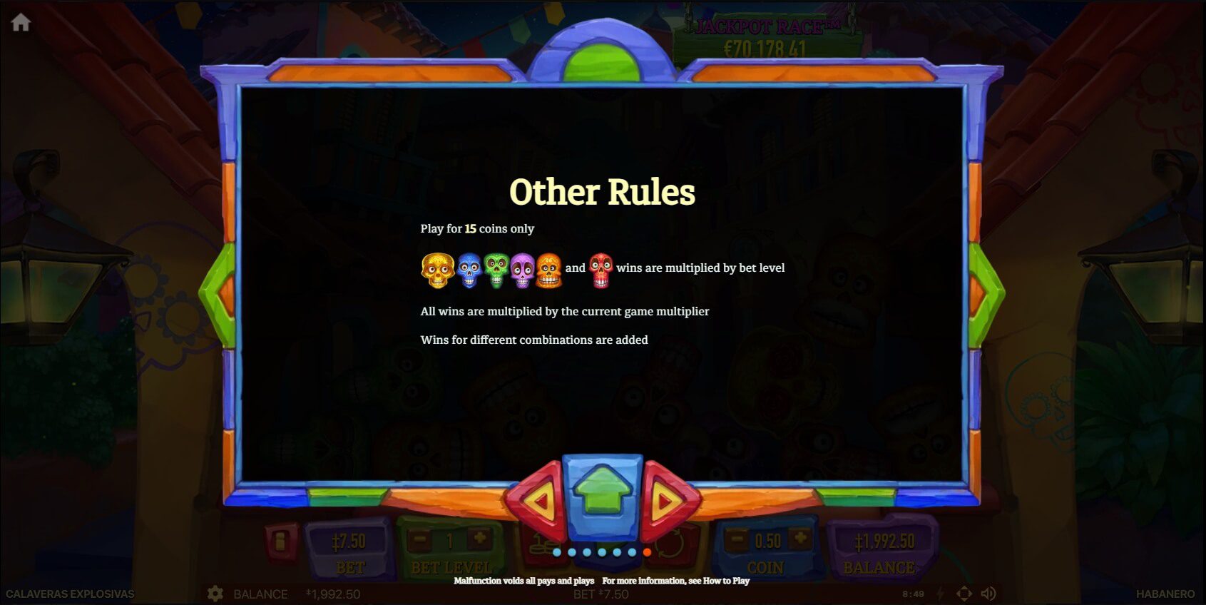 CALAVERAS EXPLOSIVAS สล็อต Habanero ทางเข้า Superslot Wallet