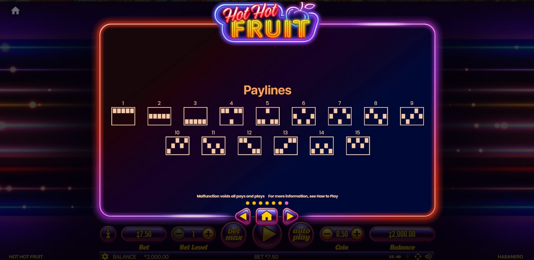 HOT HOT FRUIT สล็อต Habanero ทางเข้า Superslot Wallet