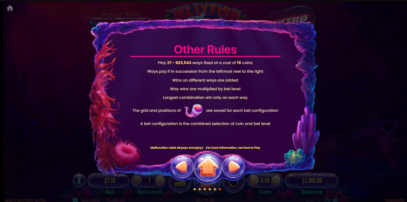 JELLYFISH FLOW ULTRA สล็อต Habanero ทดลองเล่น Superslot ฟรีเครดิต