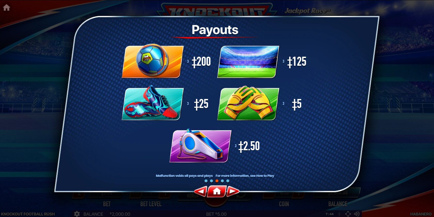 KNOCKOUT FOOTBALL RUSH Habanero Slot ติดต่อ Superslot